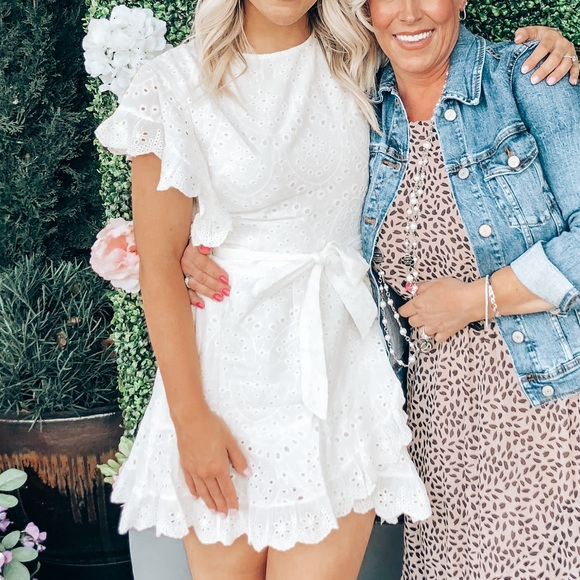 White Eyelet Dress - Picture 2 of 4